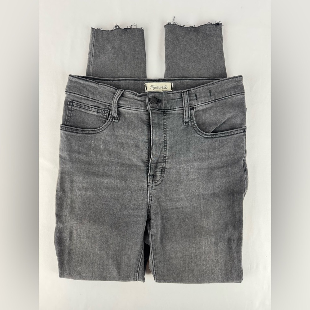 Madewell High Rise Skinny Gray Jeans